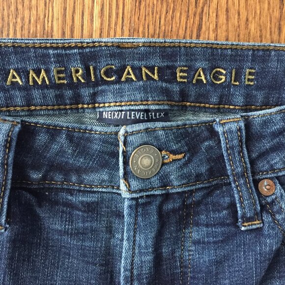 AMERICAN EAGELE Slim Straight denim jeans sz 32 x 34 - Picture 5 of 8
